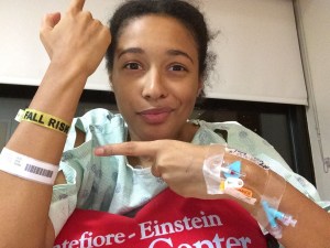 Well, if I wanna fly, I'm gonna have to risk the fall. Ps. I am totally keeping this wristband #Klutz